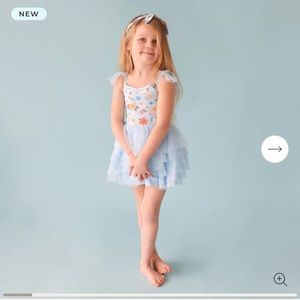 Posh Peanut Hello Kitty Tulle Smocked Dress 5-6